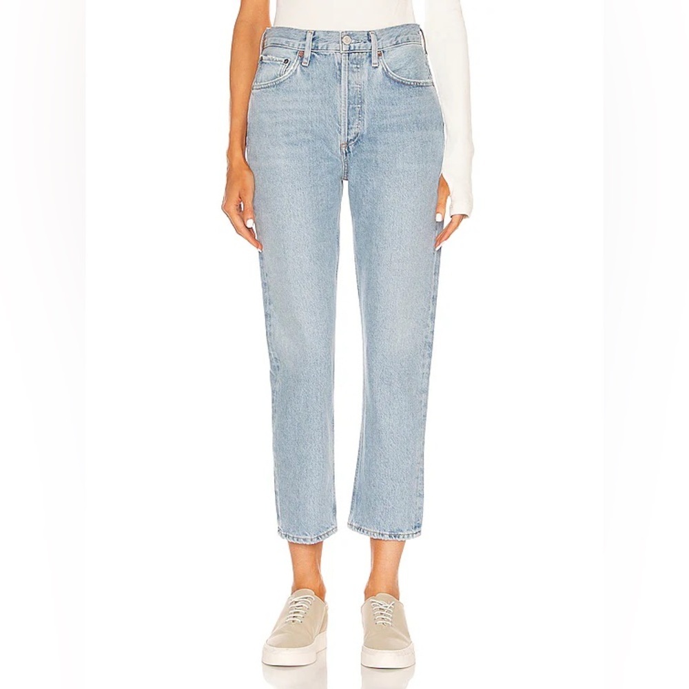 Agolde Riley High Rise Straight Crop Size 27 - Picture 1 of 6